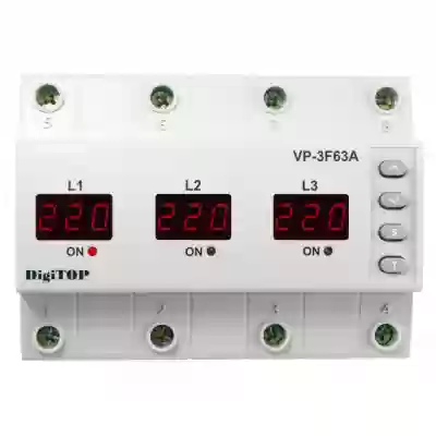 Releu de protectie trifazat contactor inclus DigiTop 380971 VP-3F63A