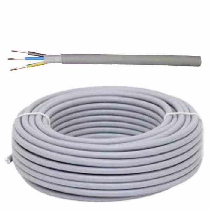 Cablu CYY-F 2X10 de cupru rigid cu izolatie si manta din PVC ignifug