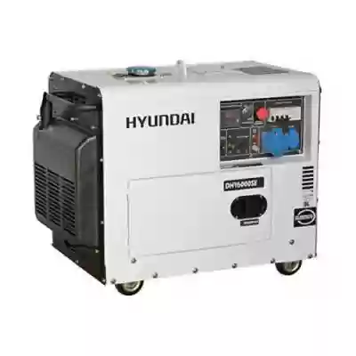 Generator de curent monofazat 5 kW insonorizat cu motor diesel HYUNDAI DHY6000SE