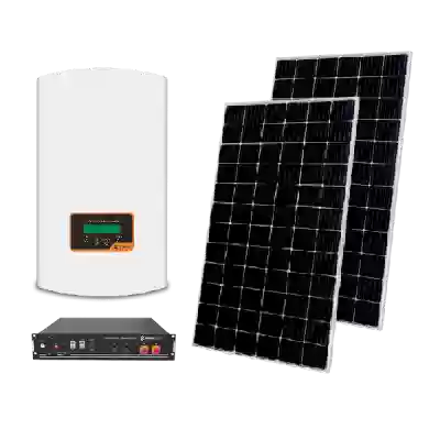 HYBRID SOLAR SYSTEM 3P/6kW SET WITH BATTERY 4.8kW
